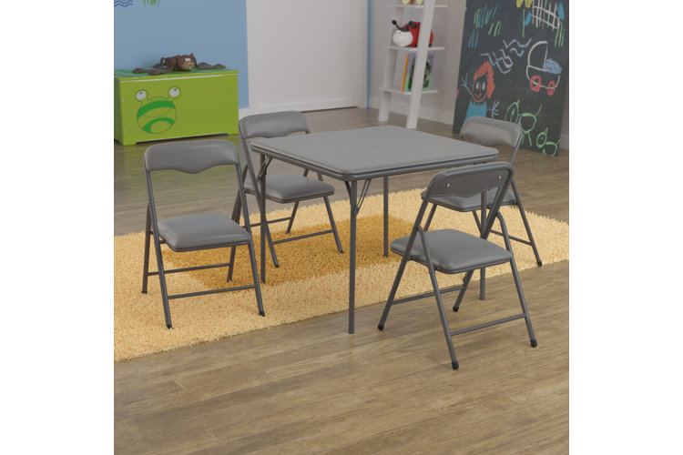 Walmart childrens folding table and outlet chairs